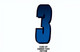Kawasaki Factory Matched™ Blue/Black 3 Registration Kit by Hardline Products
